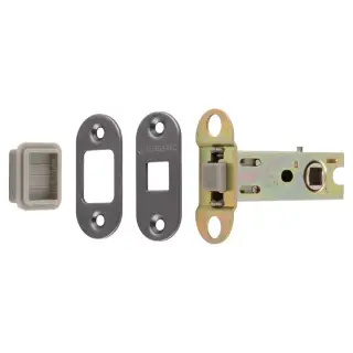 TLM5030&sol;57&sol;MBRZ&sol;R - Carlisle Brass Eurospec Magnetic Tubular Latch 76mm &lpar;57mm Backset&rpar; with Radius Corners - Matt Bronze