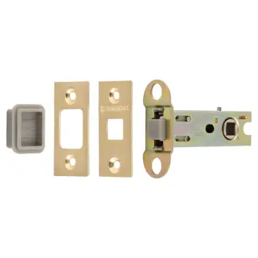 Click Here To Enlarge This Photo Of TLM5030&sol;57&sol;SB - Carlisle Brass Eurospec Magnetic Tubular Latch 76mm &lpar;57mm Backset&rpar; with Square Corners - Satin Brass