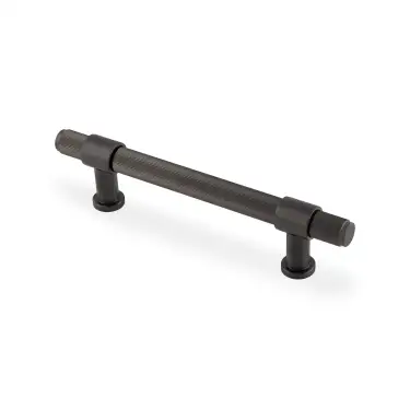 Click Here To Enlarge This Photo Of AW839R-128-DBZPVD - Alexander & Wilks Kingston Reeded Pull Handle 128mm c&sol;c - Dark Bronze PVD