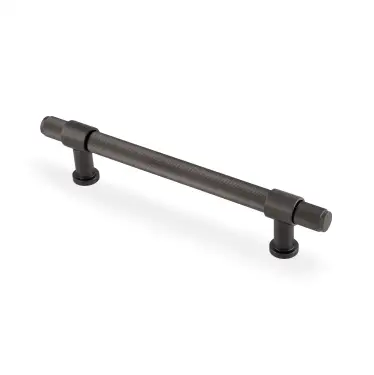 Click Here To Enlarge This Photo Of AW839R-160-DBZPVD - Alexander & Wilks Kingston Reeded Pull Handle 160mm c&sol;c - Dark Bronze PVD