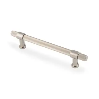 AW839R-160-PNPVD - Alexander & Wilks Kingston Reeded Pull Handle 160mm c&sol;c - Polished Nickel PVD