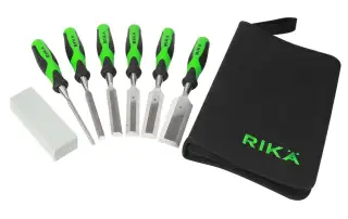 CHIS007 Rika 7-Piece Bevel Edge Wood Chisel Set