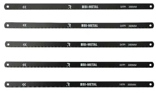 Click Here To Enlarge This Photo Of HSAB004 Rika 5-Piece Professional Hacksaw Spare Blade Pack