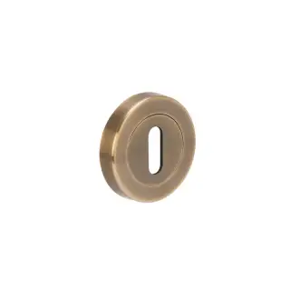H2151ABR - Hunta Standard Keyhole Escutcheon Antique Bronze
