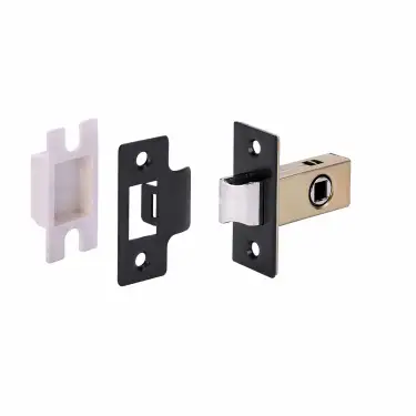 Click Here To Enlarge This Photo Of H1111BM - Hunta Matt Black 52mm &lpar;35mm Backset&rpar; Narrow Stile Tubular Latch