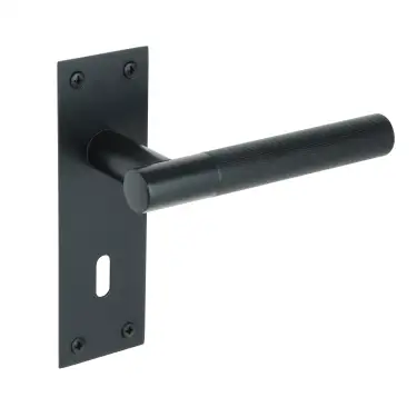 Click Here To Enlarge This Photo Of H2251BM - Hunta Levada Linear Lever Lock on Flat Plate Matt Black