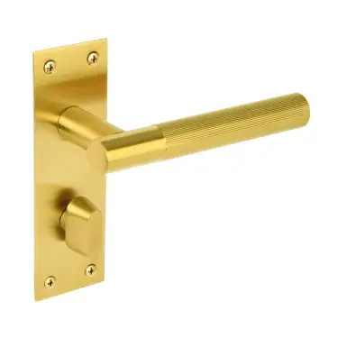 Click Here To Enlarge This Photo Of H2253SB - Hunta Levada Linear Lever Bathroom on Flat Plate Satin Brass