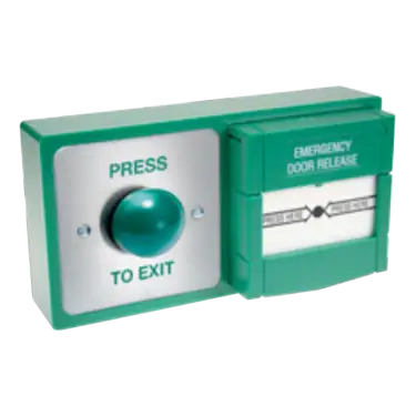 Click Here To Enlarge This Photo Of AS10998 - ASEC Combined Exit Button and Call Point