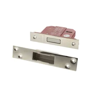 Click Here To Enlarge This Photo Of Atlantic - ALKDEAD5LK25PN British Standard 5 Lever Key Deadlock 2&period;5" - Polished Nickel