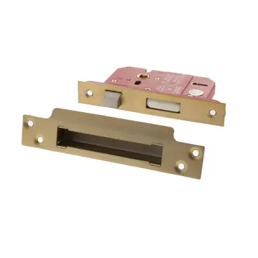 Click Here To Enlarge This Photo Of Atlantic - ALKSASH5LK25SB British Standard 5 Lever Key Sashlock 2&period;5" - Satin Brass