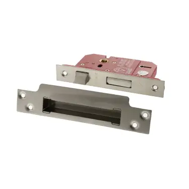 Click Here To Enlarge This Photo Of Atlantic - ALKSASH5LK25SN British Standard 5 Lever Key Sashlock 2&period;5" - Satin Nickel