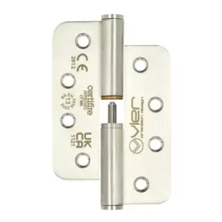 VLH243-13-LH-RS Zoo Hardware Vier Grade 13 CE Fire Rated Lift Off Hinges &lpar;Left Hand&rpar; 102x 76 x 3mm &lpar;Radius&rpar; Satin Stainless Steel