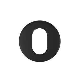 ZCS2003G36PCB Zoo Hardware Oval Profile Escutcheon - 53mm x 6mm &lpar;Grade 201&rpar; Powder Coated Black