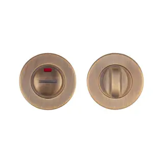ZCS2004IG3AB Zoo Hardware Thumbturn and Release with Indicator - 52mm x 8mm &lpar;Grade 201&rpar; Antique Brass