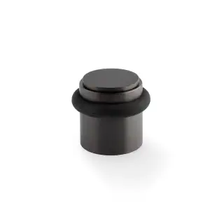 AW639PDBZPVD - Alexander & Wilks Brunel Plain Floor Mounted Door Stop - Dark Bronze PVD