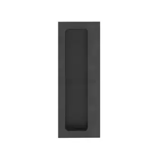 C1862-BKMT M&period;Marcus Heritage Brass Offset Flush Pull for Swing Door Matt Black finish