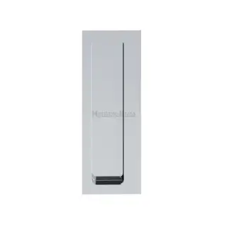 C1862-PC M&period;Marcus Heritage Brass Offset Flush Pull for Swing Door Polished Chrome finish