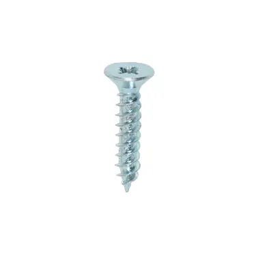 Click Here To Enlarge This Photo Of TIMCO Twin-Threaded Countersunk Silver Woodscrews