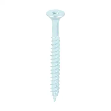 Click Here To Enlarge This Photo Of TIMCO Twin-Threaded Countersunk Silver Woodscrews