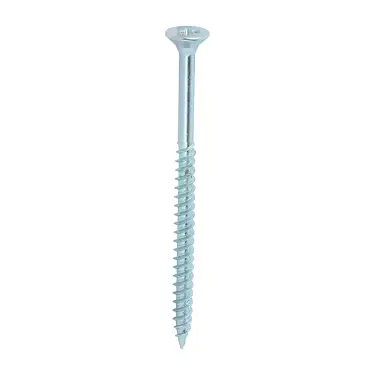 Click Here To Enlarge This Photo Of TIMCO Twin-Threaded Countersunk Silver Woodscrews