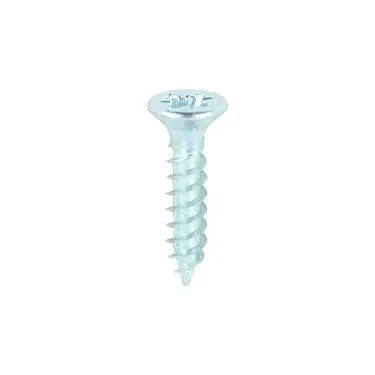 Click Here To Enlarge This Photo Of TIMCO Twin-Threaded Countersunk Silver Woodscrews