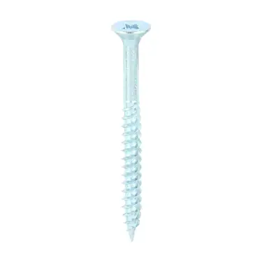 Click Here To Enlarge This Photo Of TIMCO Twin-Threaded Countersunk Silver Woodscrews