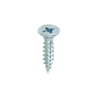 Click Here To Enlarge This Photo Of TIMCO Twin-Threaded Countersunk Silver Woodscrews