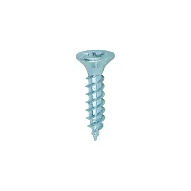 Click Here To Enlarge This Photo Of TIMCO Twin-Threaded Countersunk Silver Woodscrews