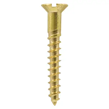 Click Here To Enlarge This Photo Of TIMCO Solid Brass Countersunk Woodscrews