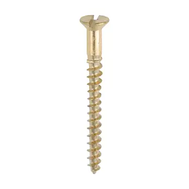 Click Here To Enlarge This Photo Of TIMCO Solid Brass Countersunk Woodscrews