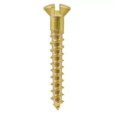 Click Here To Enlarge This Photo Of TIMCO Solid Brass Round Head Woodscrews