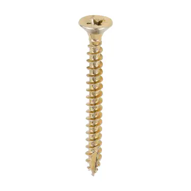 Click Here To Enlarge This Photo Of TIMCO Classic Multi-Purpose Countersunk Gold Woodscrews
