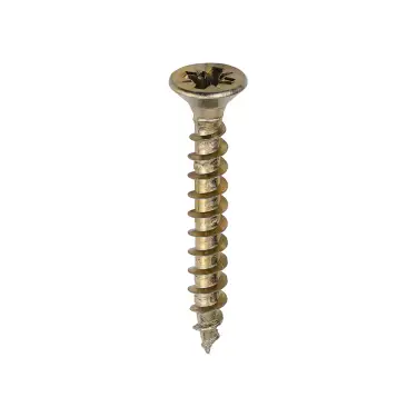 Click Here To Enlarge This Photo Of TIMCO Solo Countersunk Gold Woodscrews