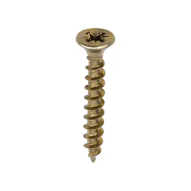 Click Here To Enlarge This Photo Of TIMCO Solo Countersunk Gold Woodscrews