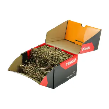 Click Here To Enlarge This Photo Of TIMCO Solo Countersunk Gold Woodscrews