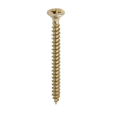 Click Here To Enlarge This Photo Of TIMCO Solo Countersunk Gold Woodscrews