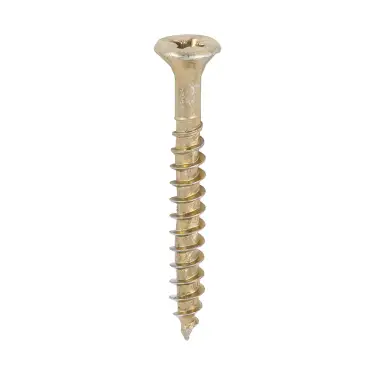Click Here To Enlarge This Photo Of TIMCO Velocity Premium Multi-Use Countersunk Gold Woodscrews