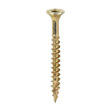 Click Here To Enlarge This Photo Of TIMCO C2 Clamp-Fix Multi-Purpose Premium Countersunk Gold Woodscrews