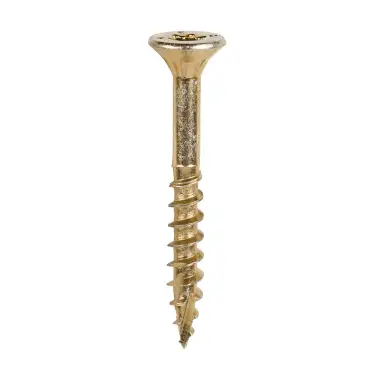 Click Here To Enlarge This Photo Of TIMCO C2 Clamp-Fix Multi-Purpose Premium Countersunk Gold Woodscrews