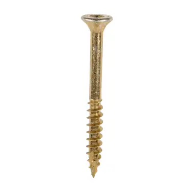Click Here To Enlarge This Photo Of TIMCO C2 Clamp-Fix Multi-Purpose Premium Countersunk Gold Woodscrews