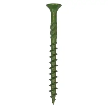 Click Here To Enlarge This Photo Of TIMCO Decking Screws Countersunk Exterior Green