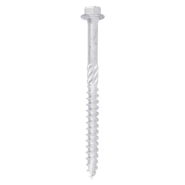 Click Here To Enlarge This Photo Of TIMCO Hex Flange Head Exterior Silver Timber Screws