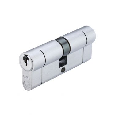 Click Here To Enlarge This Photo Of V5EP4045DSCE - Zoo Hardware Vier V5 Euro Profile Double Cylinder 85mm &lpar;40&sol;45&rpar; Satin Chrome