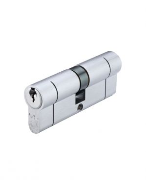 Click Here To Enlarge This Photo Of V5EP4550DSCE - Zoo Hardware Vier V5 Euro Profile Double Cylinder 95mm &lpar;45&sol;50&rpar; Satin Chrome