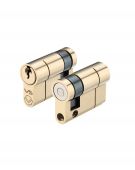 V5EP45SPBE - Zoo Hardware Vier V5 Euro Profile Single Cylinder 45mm &lpar;35&sol;10&rpar; Polished Brass