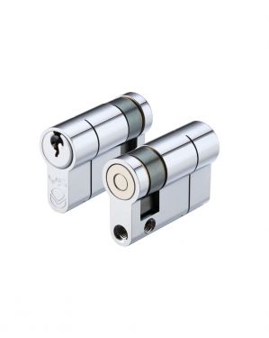 Click Here To Enlarge This Photo Of V5EP50SPCE - Zoo Hardware Vier V5 Euro Profile Single Cylinder 50mm &lpar;40&sol;10&rpar; Polished Chrome