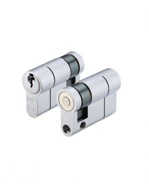Click Here To Enlarge This Photo Of V5EP60SSCE - Zoo Hardware Vier V5 Euro Profile Single Cylinder 60mm &lpar;50&sol;10&rpar; Satin Chrome