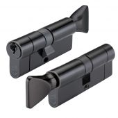 V5EP70CTBKE - Zoo Hardware Vier V5 Euro Profile Cylinder & Turn 70mm &lpar;35&sol;35T&rpar; Black