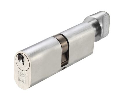 Click Here To Enlarge This Photo Of V5OP70CTSCE - Zoo Hardware Vier V5 Oval Profile Cylinder & Turn 70mm &lpar;35&sol;35T&rpar; Satin Chrome