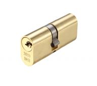 V5OP80DPBE - Zoo Hardware Vier V5 Oval Profile Double Cylinder 80mm &lpar;40&sol;40&rpar; Polished Brass